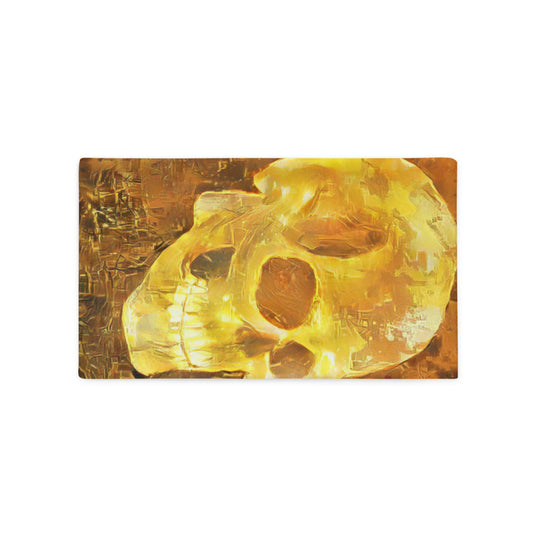 Golden Skull Pillow Case