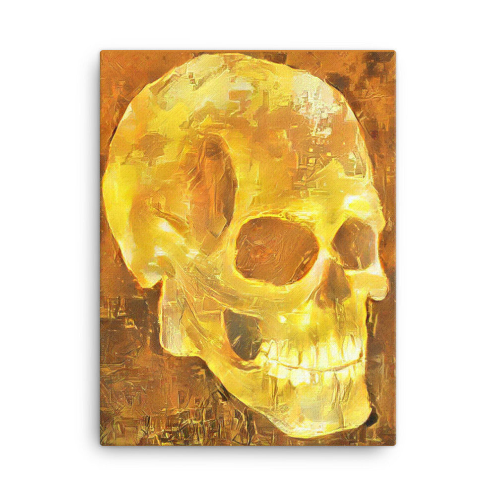 Golden Skull Canvas print