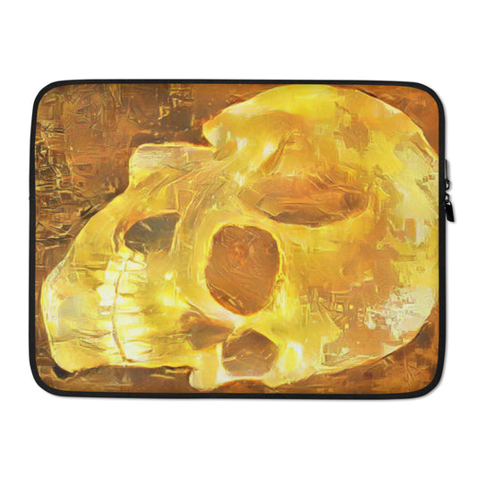 Golden Skull Laptop Sleeve