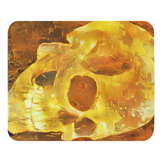 Golden Skull Mouse pad